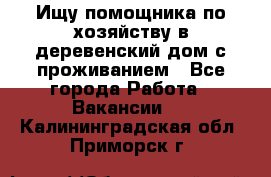 Ищу помощника по хозяйству в деревенский дом с проживанием - Все города Работа » Вакансии   . Калининградская обл.,Приморск г.